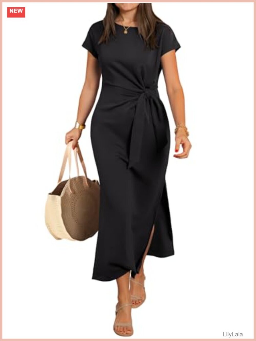 ANRABESS Womens Summer Wrinkle-Free Maxi Dress